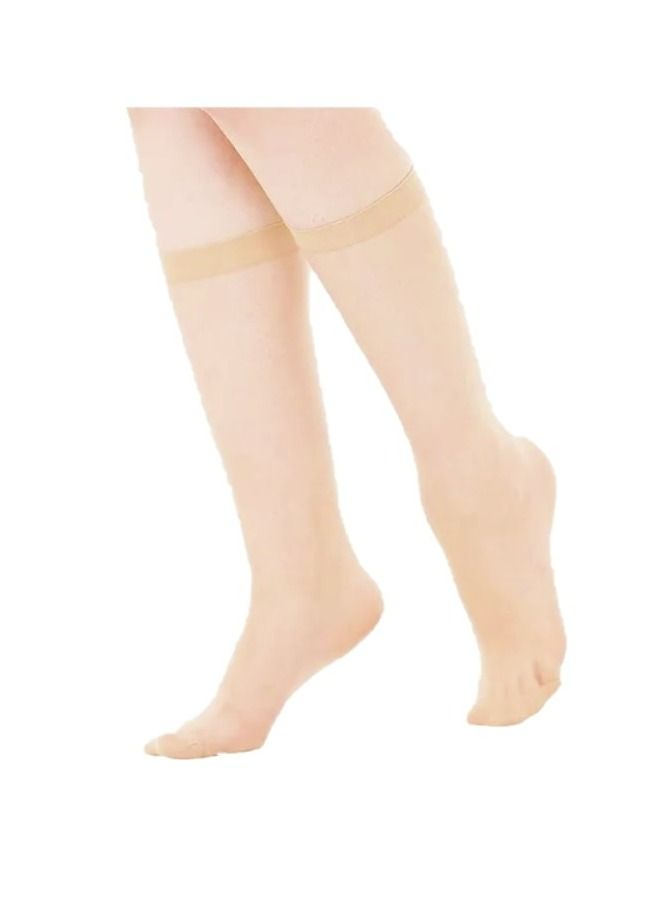Be-Queen 10 Pairs Women's Knee High Sheer Socks - One Size - Lightweight Calf Length Stockings  - Image 2