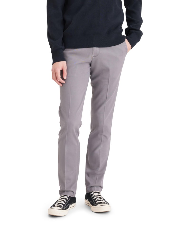 DOCKERS بنطلونات دوكرز للرجال بتصميم نحيف وسهل، رمادي بورما، 36W x 30L - Image 1