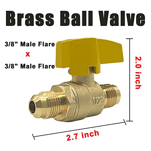 GardenNow 12 Feet High Pressure Braided Propane Hose Extension with Conversion Coupling 3/8" Flare to 1/2" Female NPT, 1/4" Male NPT, 1/8" NPT Male,3/8" Male NPT, 3/8" Male Flare for BBQ Grill, Fire Pit, Heater - Image 2