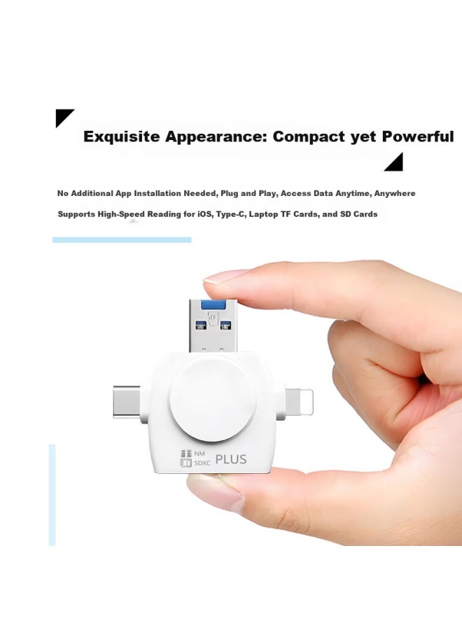 Linkstone Usb3.0 High-speed Multi-in Card Reader, Huawei Nm Card Reader Tf/sd/nm Card, Multifunctional Type-c Compatible With Apple And Huawei Computers, Memory Cards And Cameras - Image 3