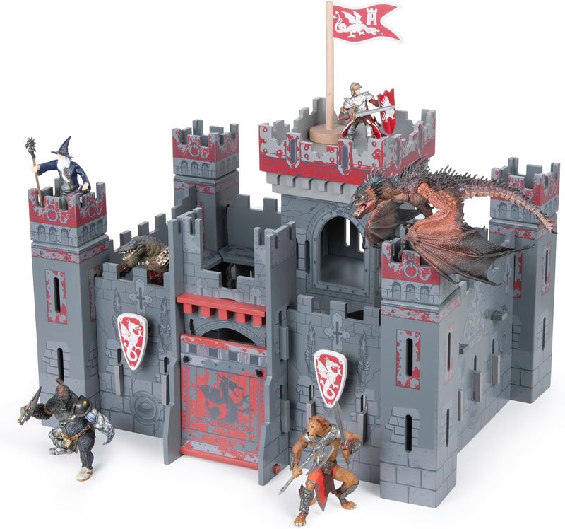 Papo قلعة فانتازيا ميديفالية 60053 مجموعة ألعاب خشبية للشخصيات القابلة للجمع للأطفال مناسبة للأولاد والبنات من 3 سنوات فما فوق - Image 4