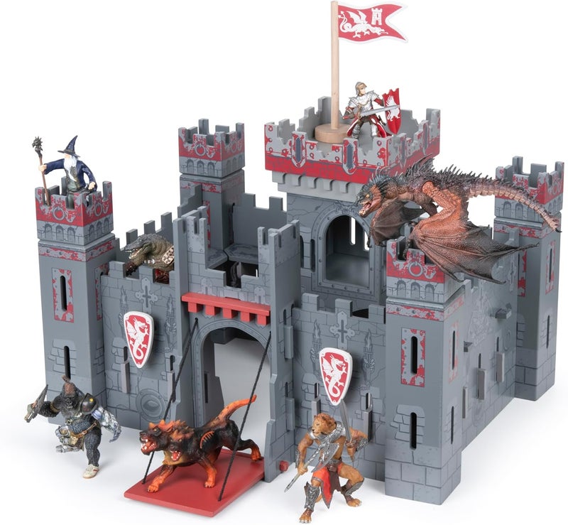 Papo قلعة فانتازيا ميديفالية 60053 مجموعة ألعاب خشبية للشخصيات القابلة للجمع للأطفال مناسبة للأولاد والبنات من 3 سنوات فما فوق - Image 3