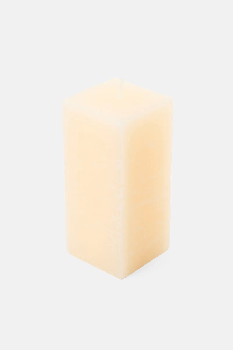 Muy Mucho Rustic Textured Square Candle