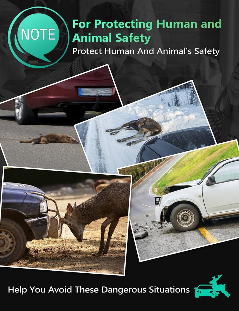 Elook Upgraded Deer Whistles for Car, Deer Horn for Car, Save Deer Whistle for Vehicles, Trunks, Motorcycle, Three-Horn, 8 Pack (Patented Product) Automotive Safety Kits - Image 5