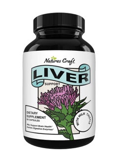 Natures Craft Liver Cleanse Detox & Repair Complex Herbal Liver Support Supplement 60 capsules 