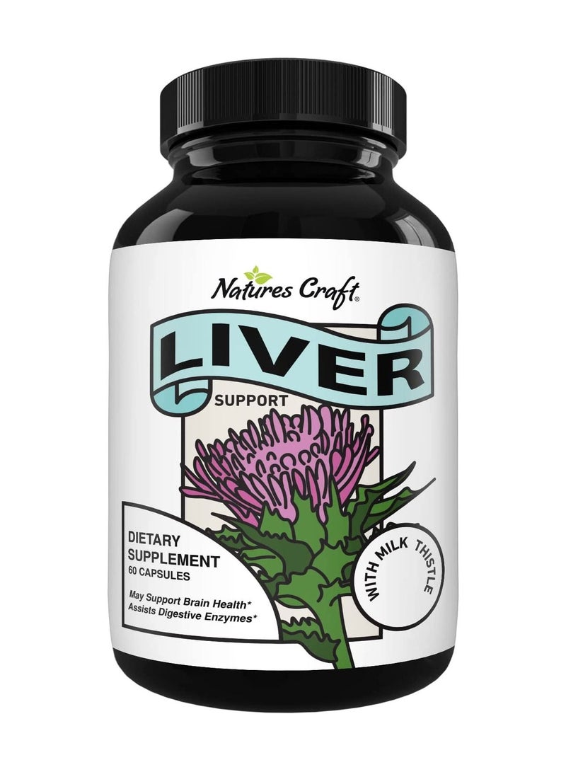 Liver Cleanse Detox & Repair Complex Herbal Liver Support Supplement 60 capsules