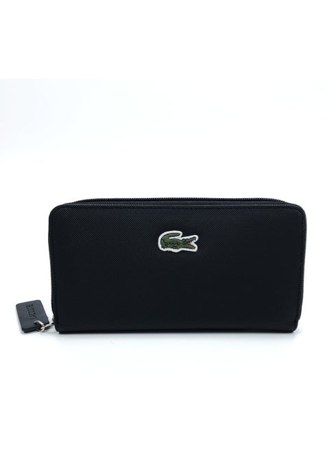 LACOSTE black Long Handheld Wallet
