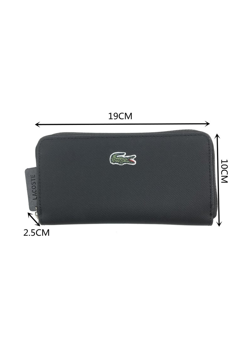 LACOSTE - LACOSTE black Long Handheld Wallet - Image 1