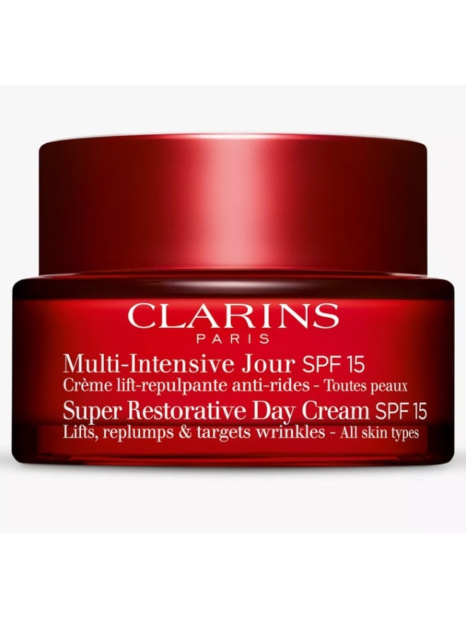 CLARINS Super Restorative Day Cream - SPF 15 50ML - Image 1