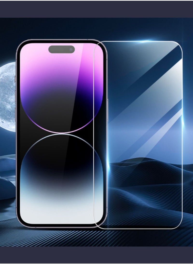 Houmt Screen Protector for iPhone 14 Pro Max Sensor Protection Dynamic Island Compatible Case Friendly Tempered Glass Film 9H Hardness  HD Clear  - Image 1
