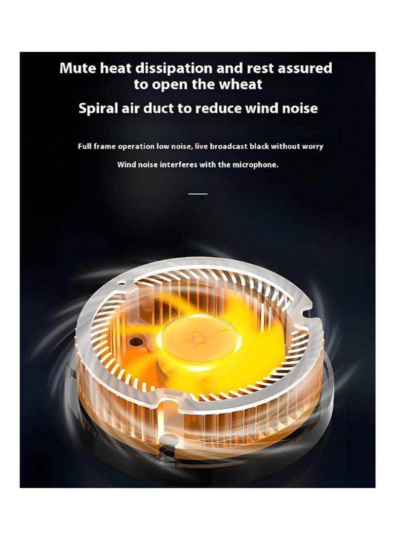 Magnetic Tablet Cooler For Gaming, Ipad/Surface Pro/Samsung Tab/Steam Deck Compatible, Temperature Monitor LED Light, Gaming & Tiktok Live Essential, Cooler Case For Mobile Gaming - Image 4