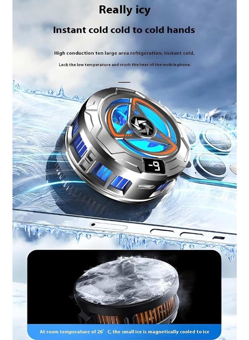 Magnetic Tablet Cooler For Gaming, Ipad/Surface Pro/Samsung Tab/Steam Deck Compatible, Temperature Monitor LED Light, Gaming & Tiktok Live Essential, Cooler Case For Mobile Gaming - Image 2