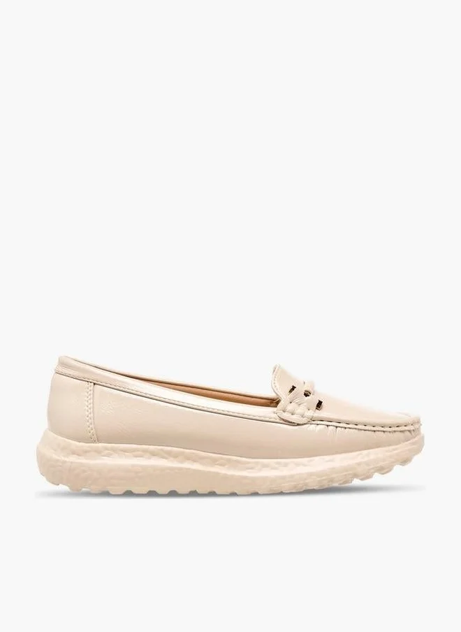 Women Metal Accent Loafers