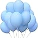 Jonhamwelbor Light Blue Pastel Balloons 12Inch 100Pcs Baby Blue Latex Macaron Blue Matte Balloons for Baby Shower Boy Birthday Party - Image 4