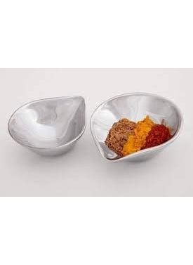FINALITY finality Unbreakable Stainless Steel Double Wall Diyas for HomeDecorationPuja Set of 2 Silver  - Image 5