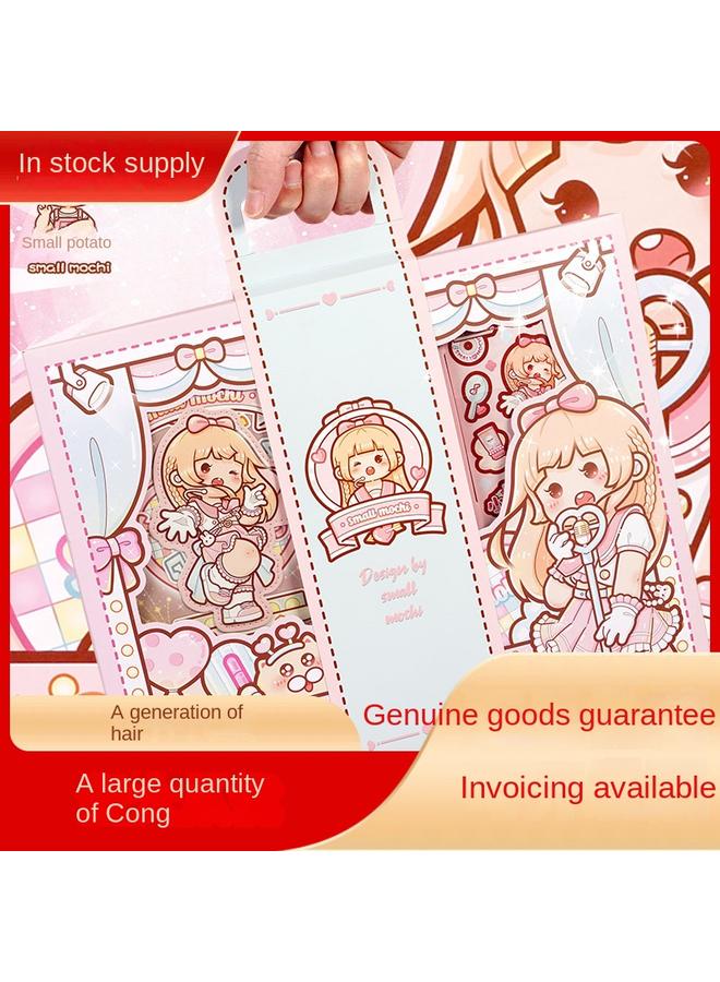 Bluejw DHZ Small Potato Hand Account Book Hand Account Suit Gift Box Love Voice Ran Ran Star Hand Account Book Girls Children - Image 2