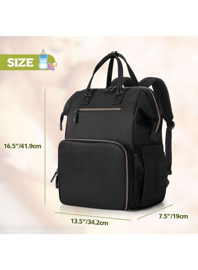 داميرو حقيبة ظهر لمضخة الثدي متوافقة مع Spectra S1 وS2 وMedela وحقيبة التبريد، حقيبة مضخة الثدي مع جراب الكمبيوتر المحمول، حقيبة حمل حفاضات مضخة الثدي للأمهات العاملات، باللون الأسود - Image 4