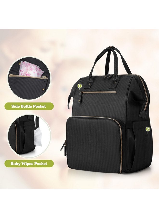 داميرو حقيبة ظهر لمضخة الثدي متوافقة مع Spectra S1 وS2 وMedela وحقيبة التبريد، حقيبة مضخة الثدي مع جراب الكمبيوتر المحمول، حقيبة حمل حفاضات مضخة الثدي للأمهات العاملات، باللون الأسود - Image 3