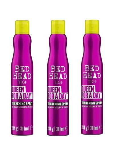 بيد هيد تيجي Queen For A Day Thickening Spray for Insane Volume & Texture - 3 Pack