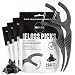HAPPY ECO Dental Floss Picks for Teeth (200ct) - Double Thread Tooth Picks Flossers for Adults, Toothpicks Floss, Vegan Corn-Straw Handle, Shred-Resistant String for Interdental Oral Care & Gum Health, Charcoal - Image 2