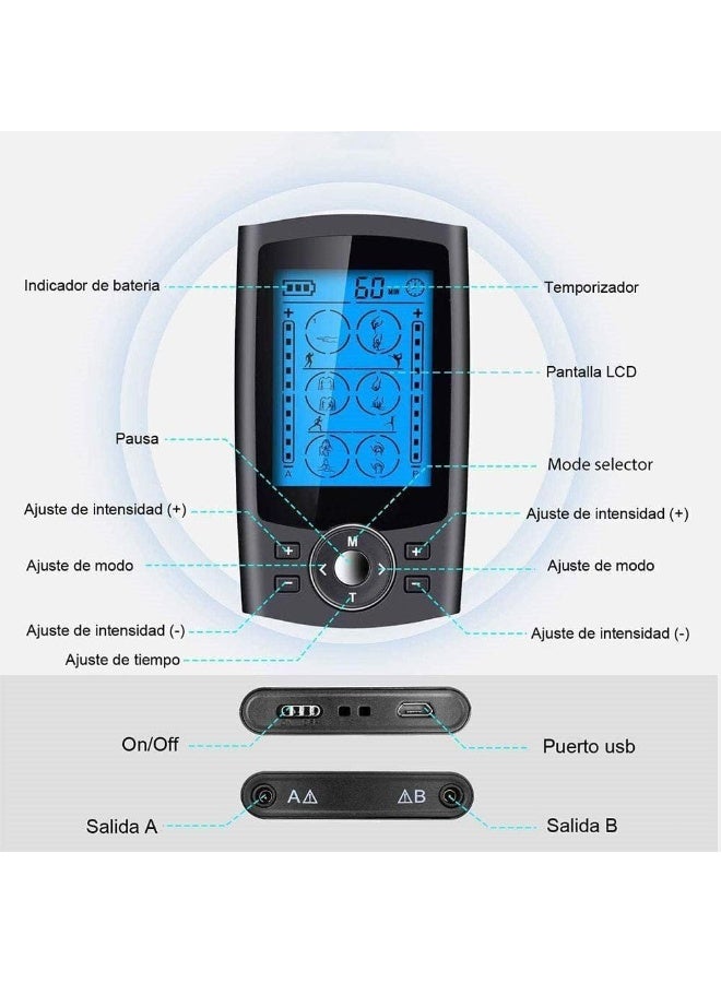 Gonice Tens Unit Muscle Stimulator for Back Pain Relief, 36 Modes Digital Electrical Full Body Massager, Pulse Stimulator Pads, Muscle Stimulator Pain Fatigue Relief For women and Men - Image 5