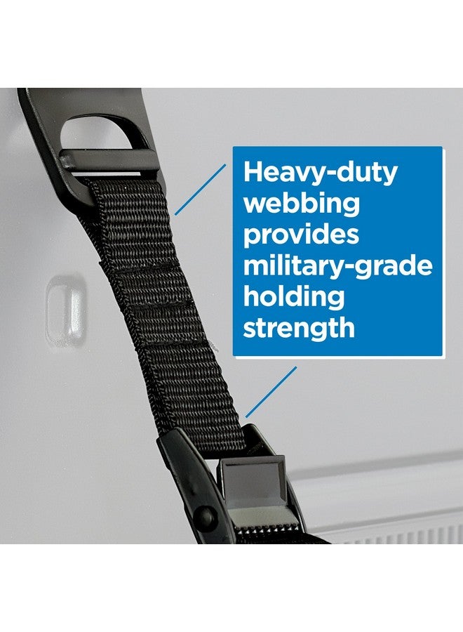 Mount-It! Safety Straps for TV, Furniture, Bookcase, Dresser and TV Stands - Anti-Tip Strap Television Anchor Kit for Baby Proofing, Earthquake Protection, 2 Pack, Mounting Hardware Included - Image 3