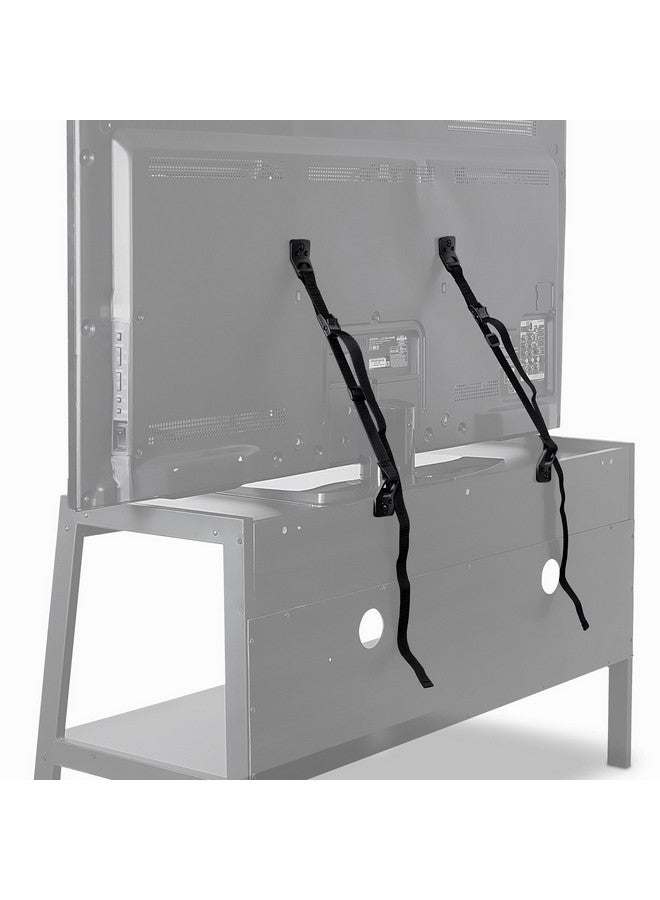 Mount-It! Safety Straps for TV, Furniture, Bookcase, Dresser and TV Stands - Anti-Tip Strap Television Anchor Kit for Baby Proofing, Earthquake Protection, 2 Pack, Mounting Hardware Included - Image 5