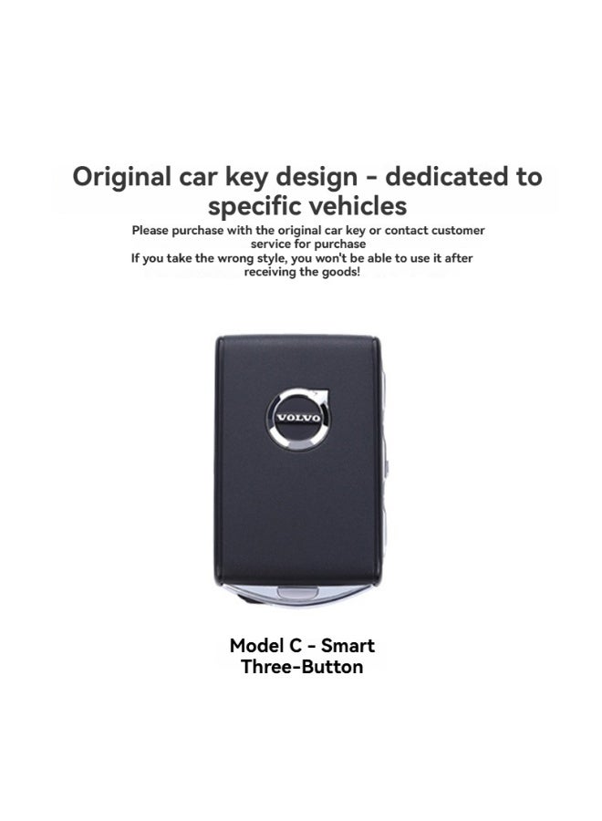 Volvo Car key protection cover suitable for Volvo S60XC60 XC40 XC90C40 S90 V60 V90 high-end car key shell case - Image 2
