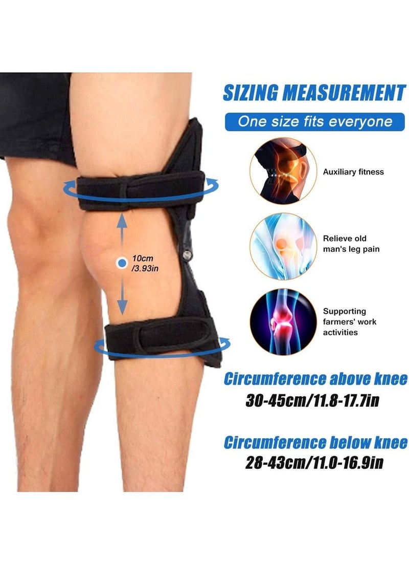 Plan A Strong Spring Knee Brace – Knee Joint Support for Arthritis Pain Relief – Suitable for Running, Walking, Mountaineering, Squatting – High Ventilation & One Size – Anti-Slip & Energy Booster (1)  - Image 5