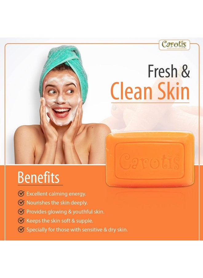 Beauty Soap 80Gr - Formulated To Clean And Refresh Skin, With Carrot Oil, Glycerin, Beta Carotene, Vitamin A, And Olive Oil