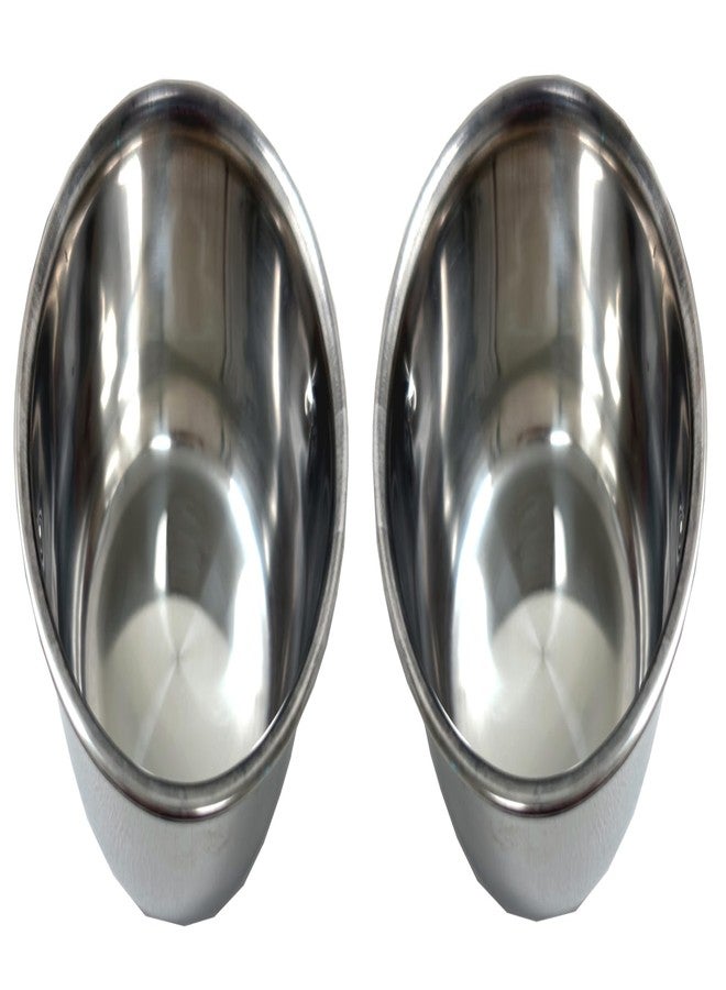 Mcage Lot of 2 Bird Parrot Cage Stainless Steel Seed Water Feeder Replacement 4-Inch Wide 2-Inch Deep Cups with Adjustable Cage Holders - Image 3