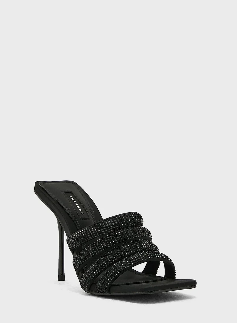 TOPSHOP Summer Multi Strap High Heel Sandals