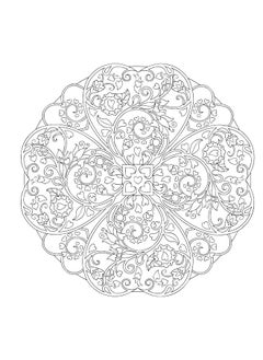Creative Haven Heart Mandalas Coloring Book  - Image 3