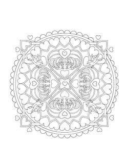 Creative Haven Heart Mandalas Coloring Book  - Image 4