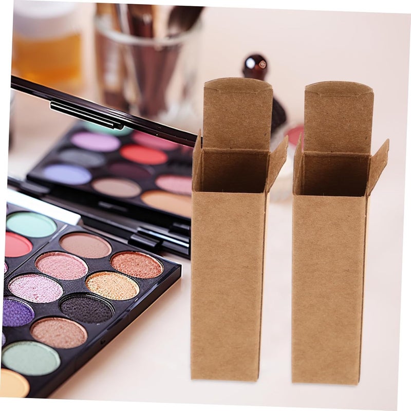 Lurrose 50pcs Handmade Lipstick Paper Box Lip Gloss Packaging for Travel Paper Containers for Essential Oils Handmade Lipsticks - Image 5