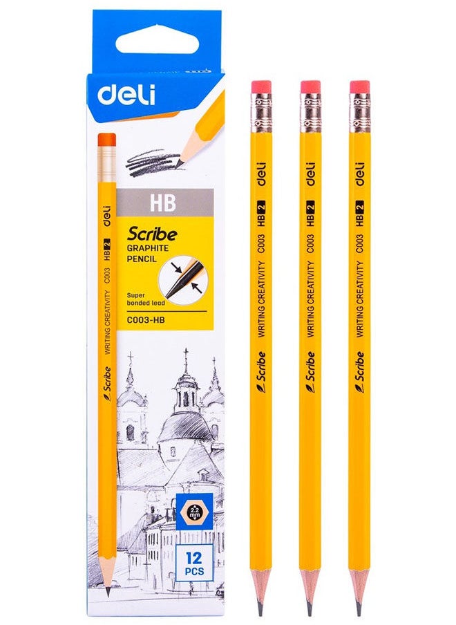 Graphite HB Pencil With Eraser Box 12 Pcs - pzsku/Z33A73BDE3B955FC963F2Z/45/_/1717356278/0c83bfb2-e7dc-4bc4-bb5d-7cb49e29ead7