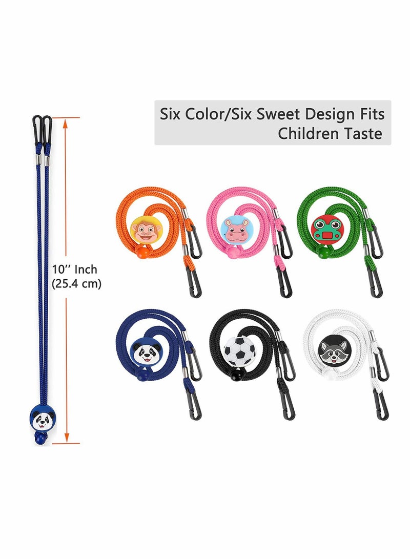 SYOSI Adjustable Length Lanyard Extender for Kids Adults Mask Lanyard Strap Mask Chain Adjustable, Relieve Ear Pressure Face Cover Rest Ear Holder Rope, (6PCS-Multicolored-Kid) - Image 2