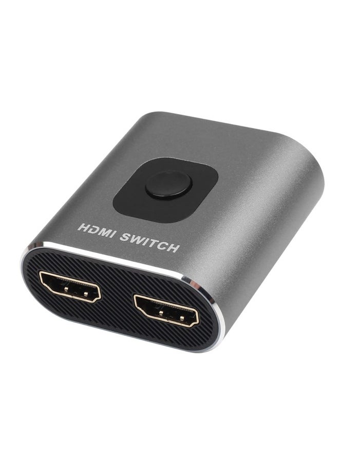 Generic 4K 60Hz HDMI Switch, Bi-Directional 2x1 HDMI Switcher, 1x2 HDMI Splitter, Plug and Play, Supports 4K 3D 1080P for PS4, Xbox, Blu-Ray, Fire Stick, PC, HDTV (Silver)  - Image 1