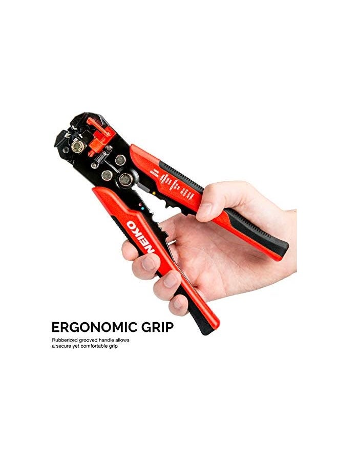 Neiko - 01924A 3 In 1 Automatic Wire Stripper Cutter And Crimping Tool Auto Self Adjusting Pliers That Cut Up To 10 Awg - Image 1