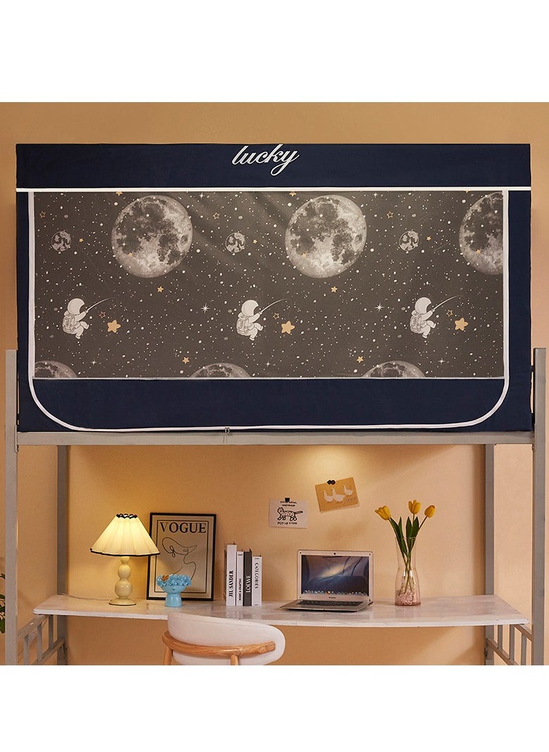 MOMOSO Bed Canopy Tents Curtain Blackout Curtain Single Bed Tent Curtain Student Shading Cloth Bed Canopy Mosquito Net Student Sleep Privacy Protection Bed Canopy Tent Curtain Shading Drapes For Dorm Home College  - Image 3