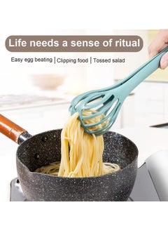 CMGTYYD 2 in 1 Food Clip & Egg Whisk, Multifunctional Egg Beater, Handheld Egg Whisk Blender Bread Clip, Bread Clip Handheld Blende, Multifunctional Kitchen Tool for Cooking, Mixing, Barbecue Pink  - Image 4