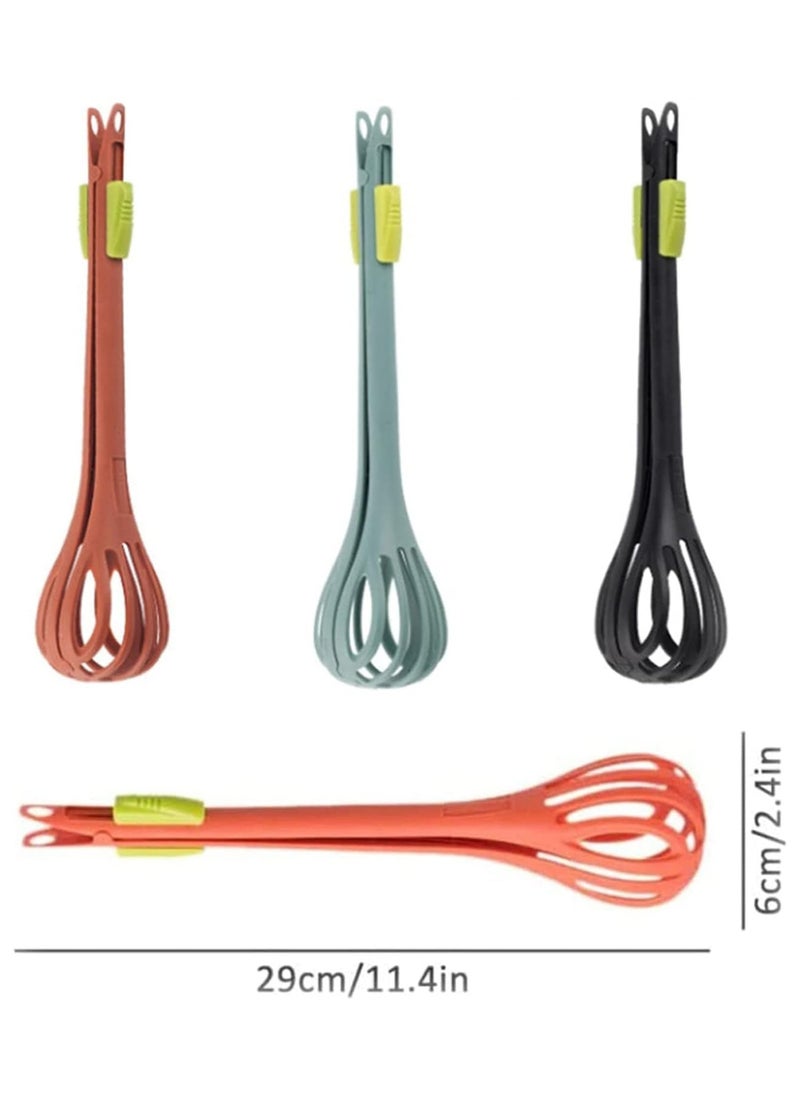 CMGTYYD - 2 in 1 Food Clip & Egg Whisk, Multifunctional Egg Beater, Handheld Egg Whisk Blender Bread Clip, Bread Clip Handheld Blende, Multifunctional Kitchen Tool for Cooking, Mixing, Barbecue Pink - Image 1