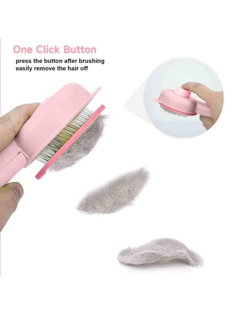 الحيوانات الأليفة القط إزالة الشعر والجمال فرشاة ، فرشاة إزالة الشعر الكلب ، الحيوانات الأليفة الاستمالة الاستمالة أداة إزالة الشعر مشط المشط ، قصيرة أو طويلة الشعر فرشاة إزالة الشعر القط ، وإزالة الشعر فضفاضة والتشابك - Image 3