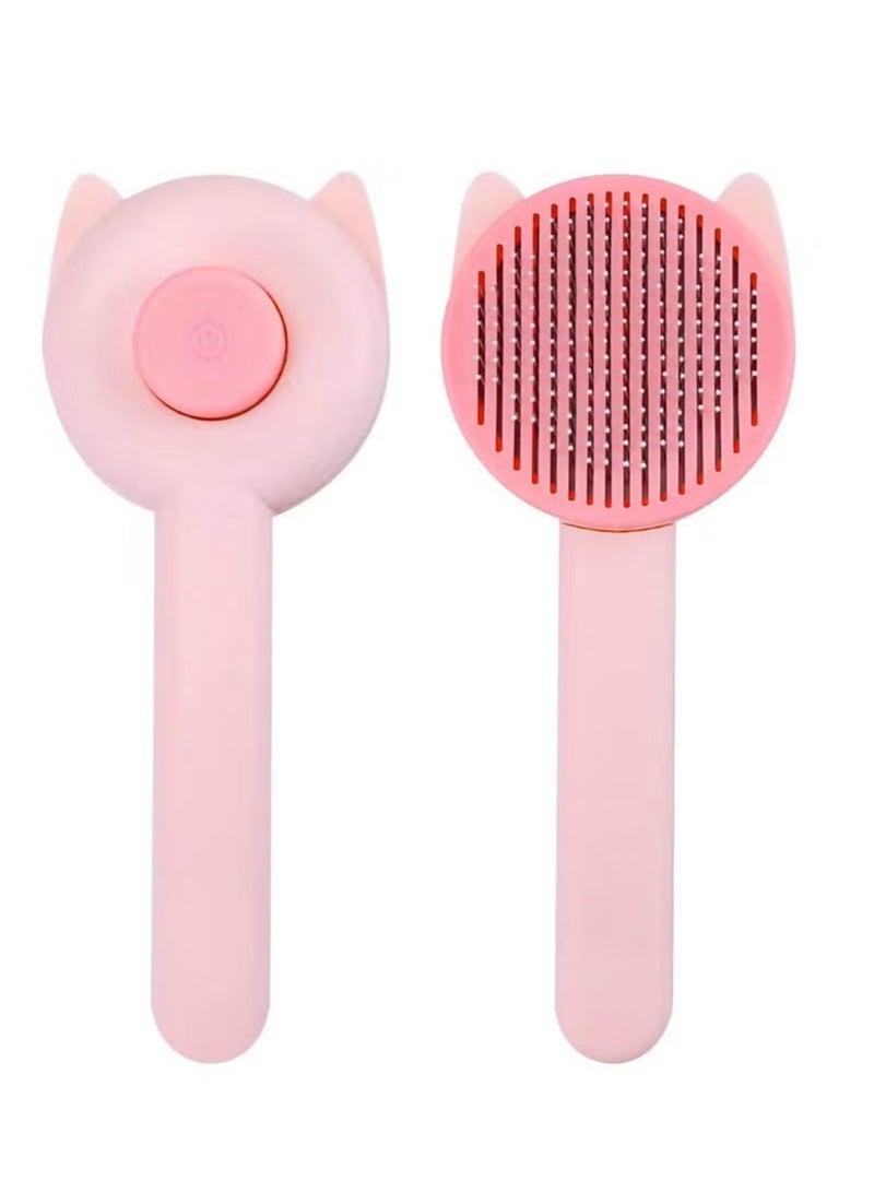 الحيوانات الأليفة القط إزالة الشعر والجمال فرشاة ، فرشاة إزالة الشعر الكلب ، الحيوانات الأليفة الاستمالة الاستمالة أداة إزالة الشعر مشط المشط ، قصيرة أو طويلة الشعر فرشاة إزالة الشعر القط ، وإزالة الشعر فضفاضة والتشابك - Image 1