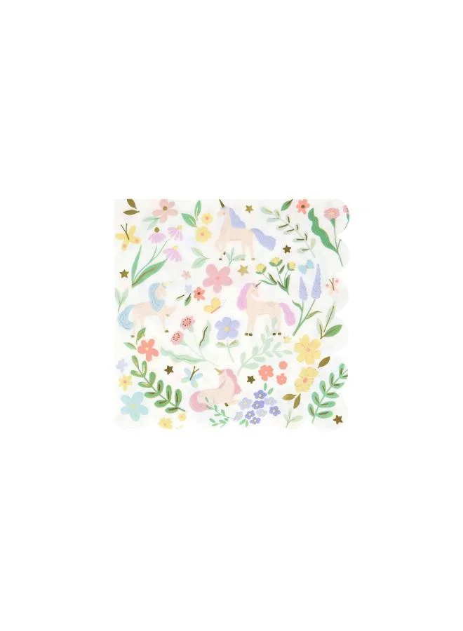 Meri Meri Meadow Unicorns Small Napkins