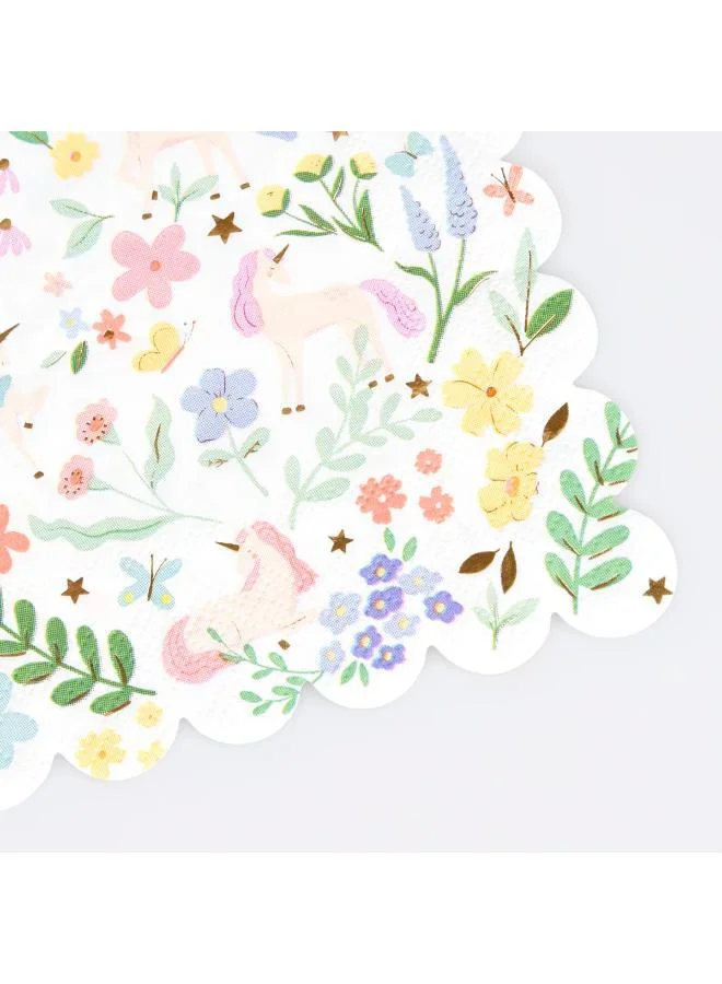 Meri Meri Meadow Unicorns Small Napkins