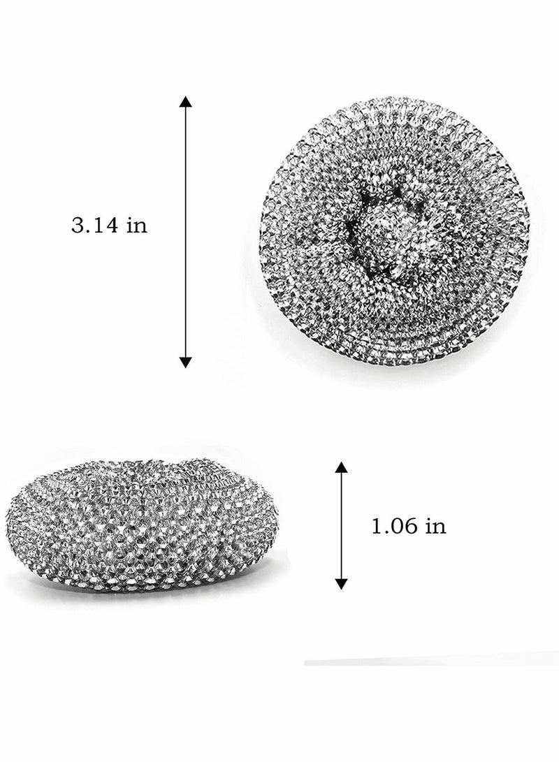 Y&D 10 Pack Stainless Steel Sponges, Scrubbing Scouring Pad, Wool Scrubber for Kitchens, Bathroom and More(Random Color) - Image 5