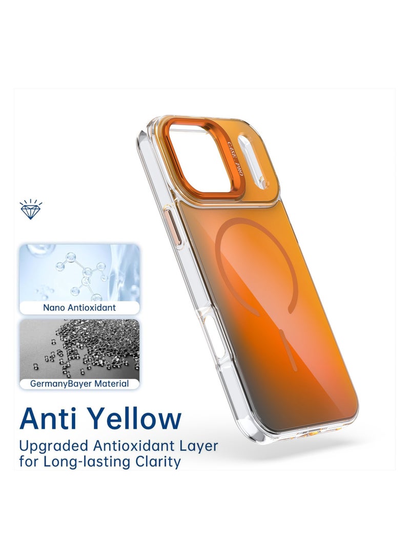iPhone 17 Pro Max Magnetic Skin Case with Lens Protection Foldable Stand MagSafe Compatible Drop Protection Case - Image 5