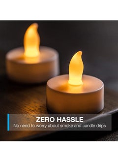 Cool Baby COOLBABY Realistic Bright Flameless LED Tea Candle Battery Powered Fake Candle Tea Candle 24 Pack  - Image 3