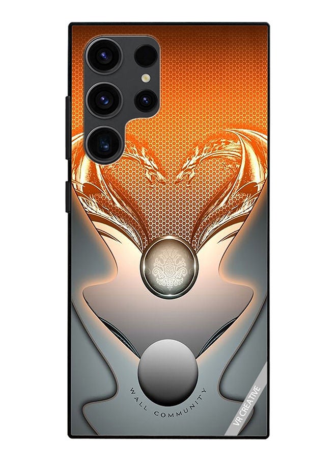 VR CREATIVE Protective Case Cover For Samsung Galaxy S23 Ultra 5G Wall Community Design Multicolour - Image 1